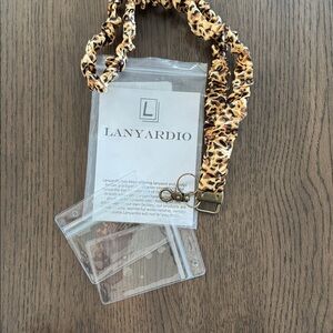 BRAND NEW Lanyardio Scrunchie Lanyard Leopard Cheetah